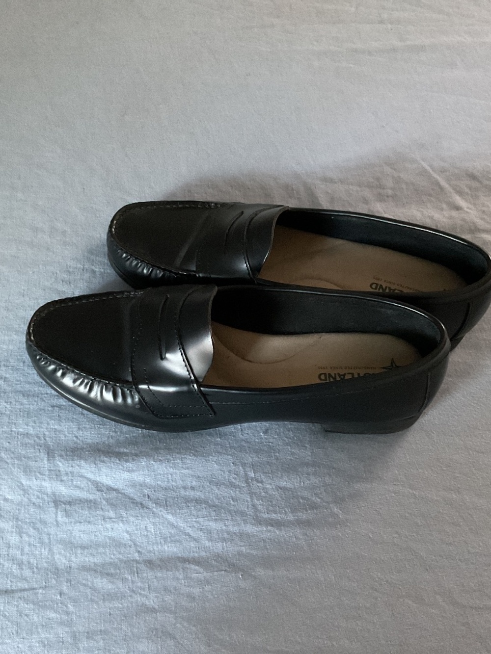 Eastland Black Leather Penny Loafers